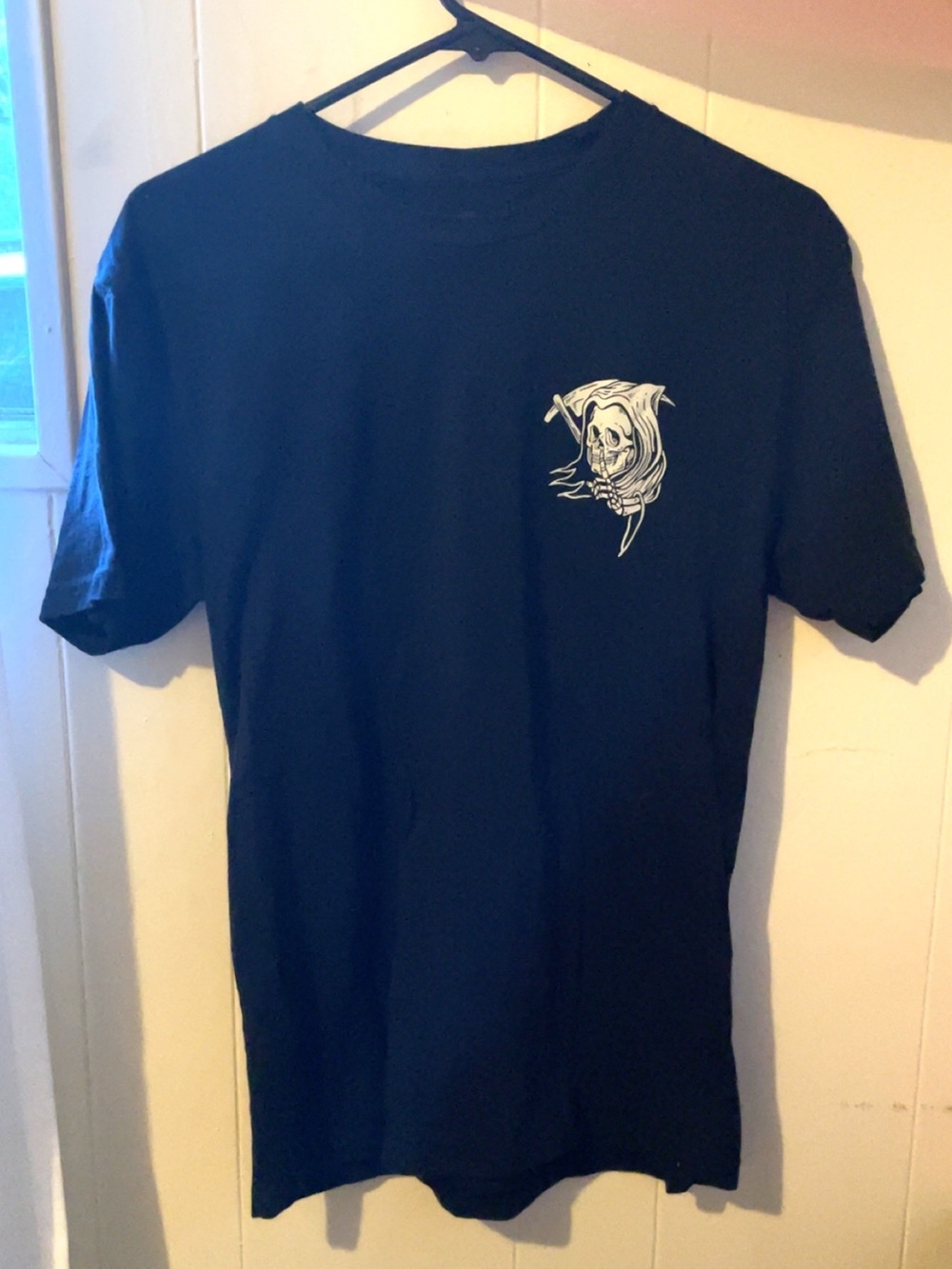 Men's Black Graphic Skull Tee